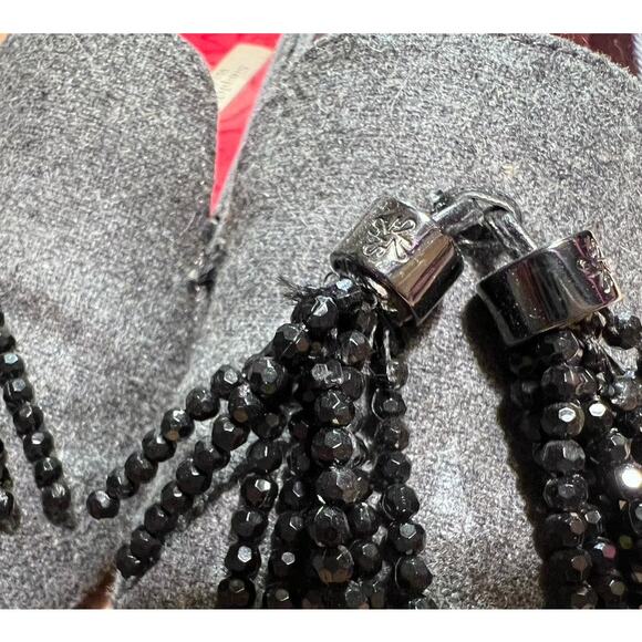 Simply Vera Beaded Tassel Smoking Shoe Flats Slip On Loafer Sz 7.5 Gray Preppy - Picture 10 of 10